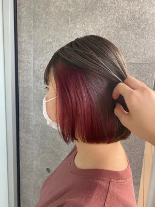 ミディアム カラー Eri 🌿透明感カラーのヘアスタイル