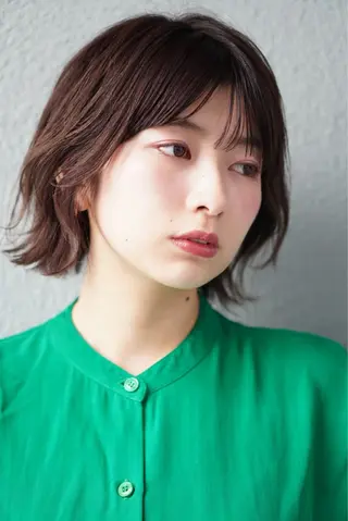 ショート パーマ レイヤーカットのプロ 大人ヘア宮森貴志のヘアスタイル