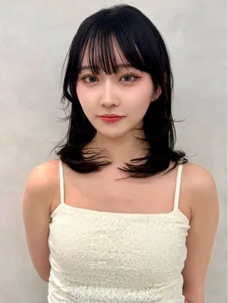 ロング 🇰🇷韓国レイヤー 艶カラー／田川佑紀のヘアスタイル