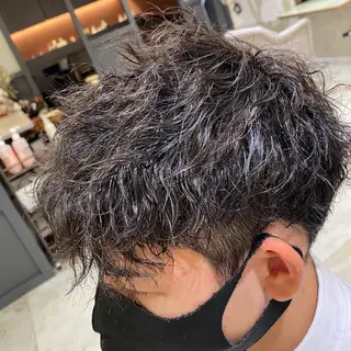 ショート パーマ メンズ CIEL天六店 三上春のヘアスタイル