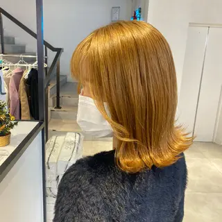 ミディアム カラー 酸性ストレート・ メンズ 三原 楊子のヘアスタイル