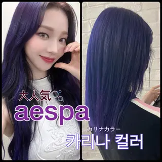 ロング 最新韓国本場ヘア 🇰🇷榎本明日香のヘアスタイル