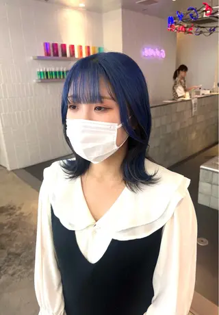 セミロング カラー 🌈ベージュ艶髪🌈 ユウトのヘアスタイル