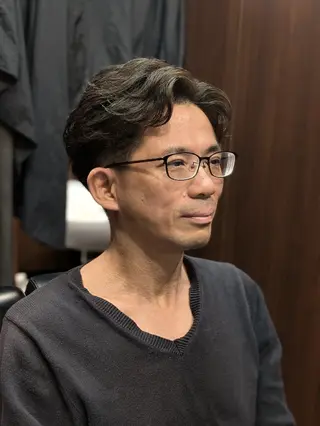ショート パーマ メンズ ヒロ銀座青山店所属・森本 ミクのヘアスタイル