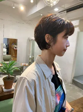 ショート カラー パーマ 【takk】 ナカヤママサヨシのヘアスタイル