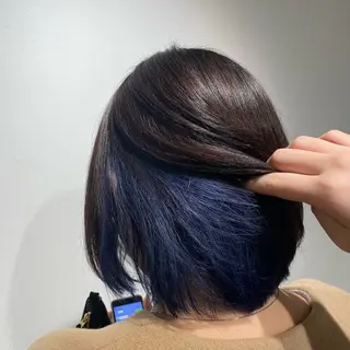 セミロング カラー ヘアアレンジ メンズ 🌟🍒ハイトーン 韓国ヘア/ユウミのヘアスタイル