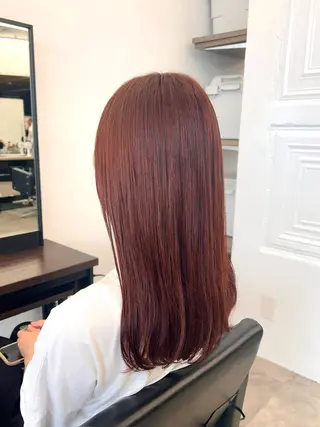 ミディアム カラー 暖色/髪質改善 /メンズカット/優真のヘアスタイル