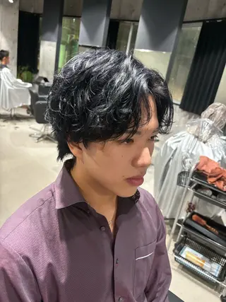 カラー パーマ メンズ _white【京橋店】所属・_WHITE / KENTOのヘアスタイル