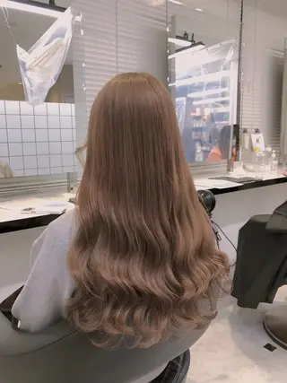 ロング カラー ヘアアレンジ レイヤー/艶ベージュ /🎀Saki🎀のヘアスタイル