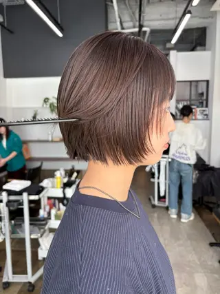 ミディアム カラー nao/福岡美容室 パーマ/ボブパーマのヘアスタイル