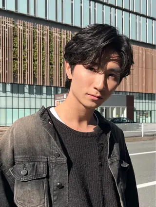 ショート カラー パーマ メンズ メンズヘア専門🦊 RYOKAのヘアスタイル