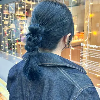 ミディアム カラー ヘアアレンジ KIHO ｜Bond 三軒茶屋のヘアスタイル