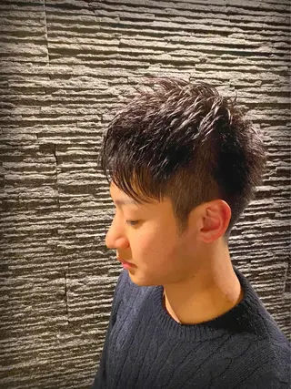 ショート メンズ 山田 哲平のヘアスタイル