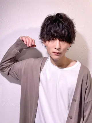 パーマ メンズ Loy所属・メンズヘアの達人 パーマ 縮毛矯正🔷のヘアスタイル