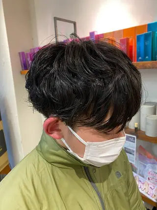 パーマ メンズ ナチュラルヘア🫧 ナナミのヘアスタイル