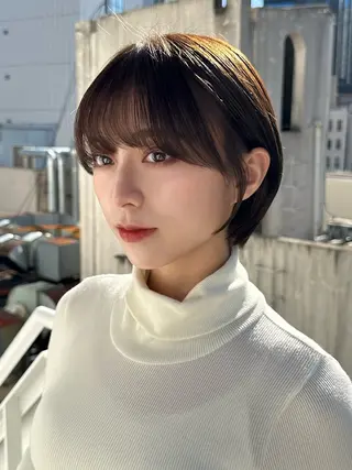 ショート カラー パーマ 新宿/髪質改善/ボブ 韓国レイヤー大重聖斗のヘアスタイル