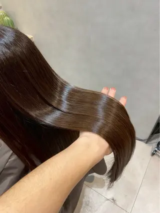 ロング カラー youres hair髪質改善トリートメント&ヘッドスパ青葉台店所属・武田 勇貴のヘアスタイル