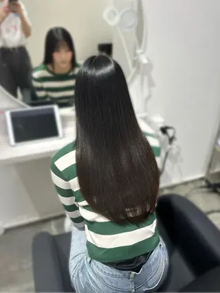 ロング YUZU🎀顔まわり ×レイヤー×髪質改善のヘアスタイル