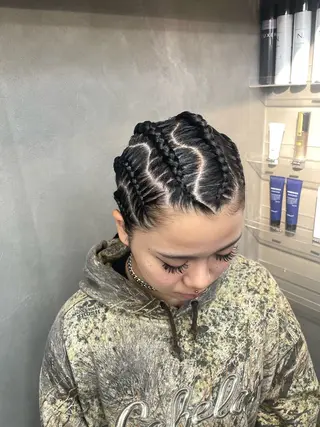 ロング ヘアアレンジ TNB TOKYO所属・Insta 指名 No.1KURUMIのヘアスタイル