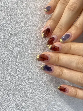 ネイル NINEnami ニュアンスネイルのネイルデザイン