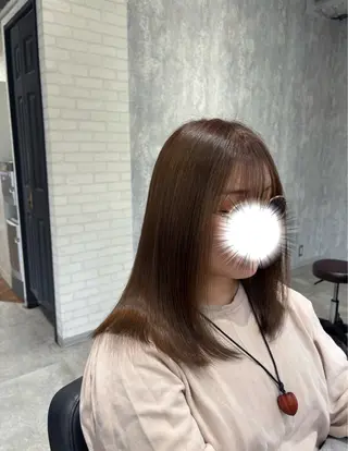 セミロング カラー ヘアアレンジ kei/透明感カラー /ベージュ/レイヤーのヘアスタイル