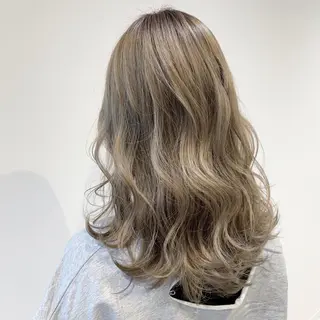 ロング カラー 小島嵩人 縮毛矯正 髪質改善のヘアスタイル