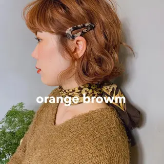 ショート カラー 柔らかブラウン/顔周 りレイヤー♡ユウシのヘアスタイル