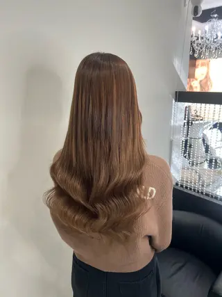 ロング カラー YUDU🍊 germe/ジェルムのヘアスタイル