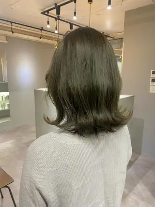 ミディアム カラー きよはらちさき🍑 柔らかカラー🌱🫧のヘアスタイル