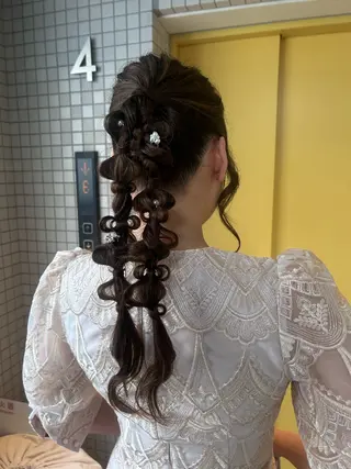 セミロング カラー 💕ブリーチ/ヘアメ 🎀YUUKAのヘアスタイル