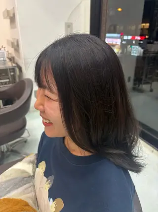 セミロング WILL西宮店所属・WILL西宮野崎琴水 /透明感カラーのヘアスタイル