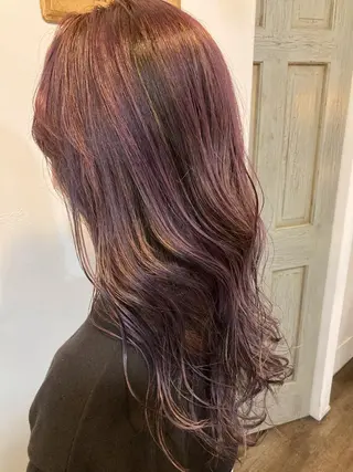 ロング カラー 松下 智也のヘアスタイル