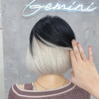 ミディアム カラー Gemini代表 Maedaのヘアスタイル