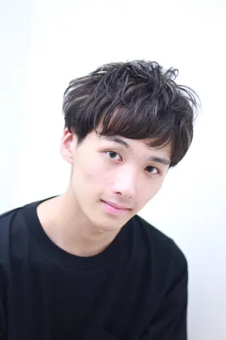 ショート カラー メンズ 森 海のヘアスタイル