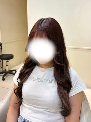 ロング 縮毛矯正 高橋佑のヘアスタイル