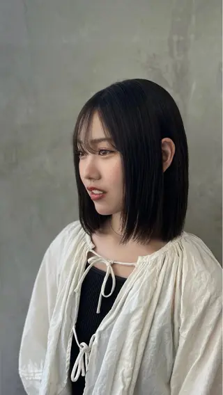 ミディアム ダン/メンズ/ 顔周り×透明感カラーのヘアスタイル