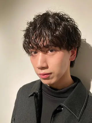 パーマ メンズ 🛑柔らか透明感 カラー🛑大谷のヘアスタイル