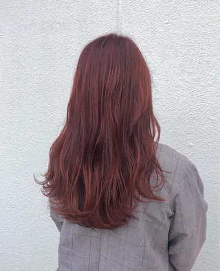 セミロング 若山 敦のヘアスタイル