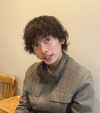 メンズ あやか/ベージュ /透け感カラーのヘアスタイル