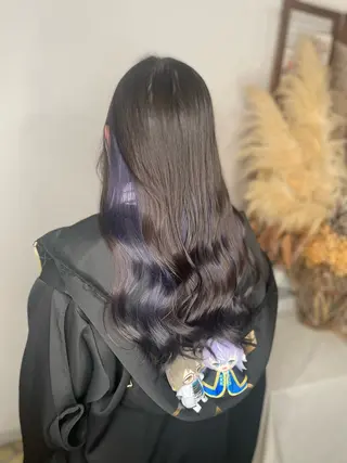 ロング カラー 萩原 加帆のヘアスタイル