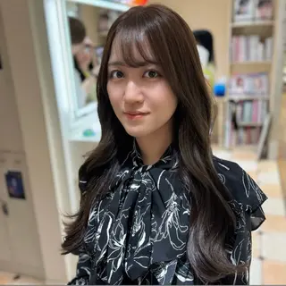 ロング カラー 新宿透明感カラー 髪質改善/吉川怜奈のヘアスタイル