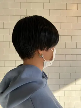 ショート ぱつボブ/ ショート/YUKIのヘアスタイル