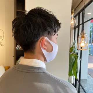 ショート メンズ デザインカット 加藤園のヘアスタイル
