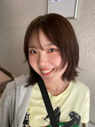 ショート カラー ナチュラルヘア🫧 ナナミのヘアスタイル