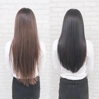 ロング アビリタ 警固のヘアスタイル