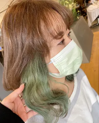 ミディアム カラー 🩷🍭中津・梅田 エリア🍬💜のヘアスタイル