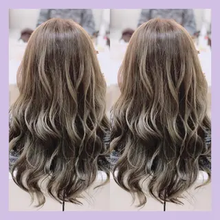 ロング カラー 大澤 碧のヘアスタイル