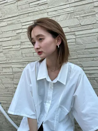 ショート カラー salowin所属・吉ヶ別符 亮祐のヘアスタイル