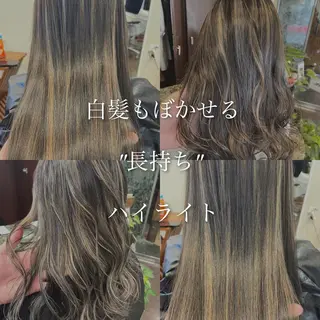 ミディアム カラー peakshair所属・艶々になる髪質改善 𝒀𝑼𝑻𝑶のヘアスタイル