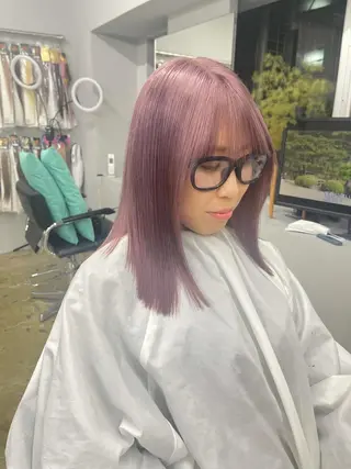 ミディアム LAME所属・RU NAのヘアスタイル